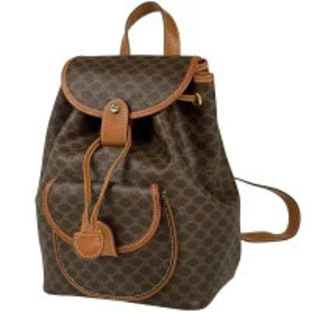 Celine Macadam Backpack Rucksack Daypack all over canvas brown